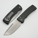 Chaves Pro-Tech Redencion 229 Auto w/ Green Handle & Stonewash Drop Point S35VN