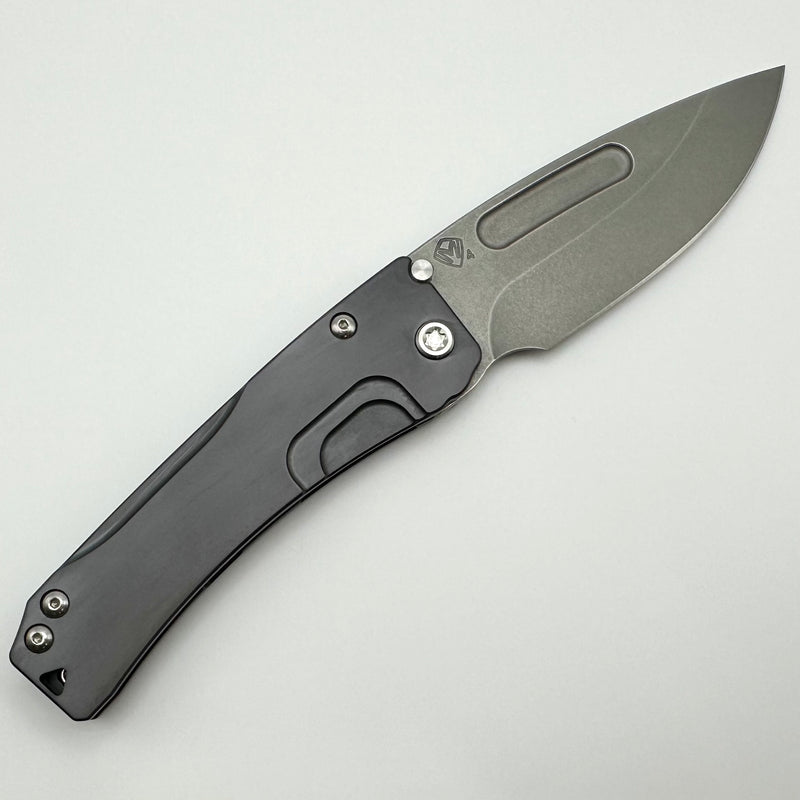 Medford Knife Slim Midi LH Left Handed Tumbled S45 w/ DLC Handles