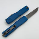 Microtech Ultratech ZBP S/E Apocalyptic M390MK w/ Blue Cerakote Handle 1121-10APBL