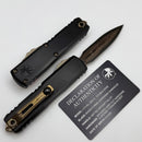 Microtech Marfione Select UTX-85 Gen III w/ Hefted Black Handle & Baker Forge Damascus D/E 1232-16MS1