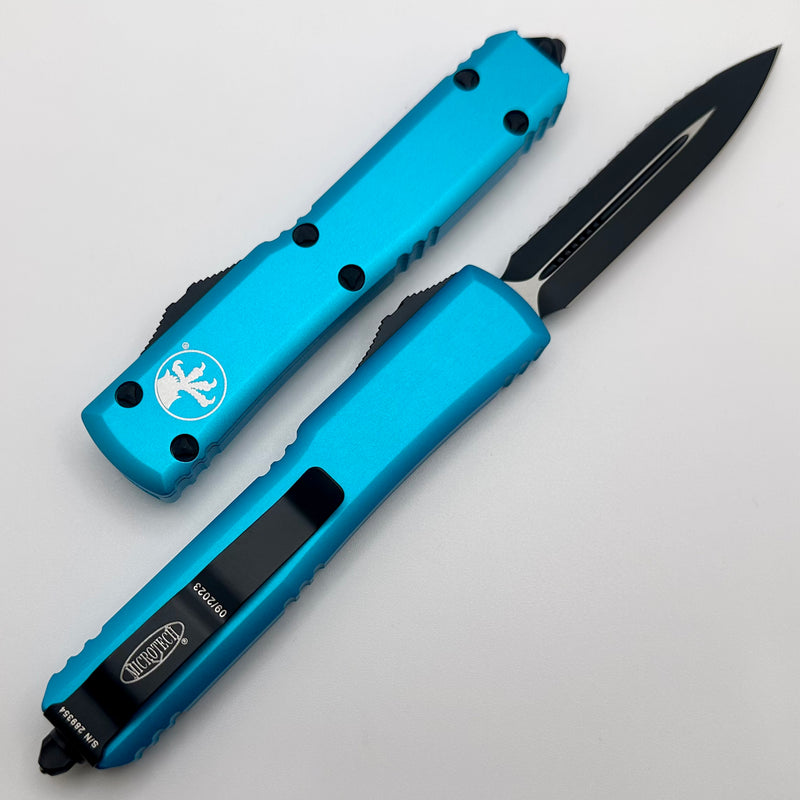 Milwaukee Microtech Microtech Ultratech D/E Black Full Serrated & Turquoise 122-3TQ