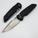 Pro-Tech TR-3 Integrity Manual Black Aluminum Reptile Handles w/ Stonewash S35 INT105-Reptile