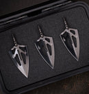 Marfione Custom Knives Vintage Vero Beach Era Tomahawk Broadhead 3 piece Set w/ DLC Diamondwash Finished D2