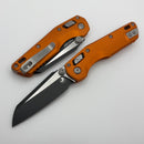 Microtech MSI RAM LOK Mini Orange Fluted Aluminum Handles w/ Black M390MK 210M-1FLOR