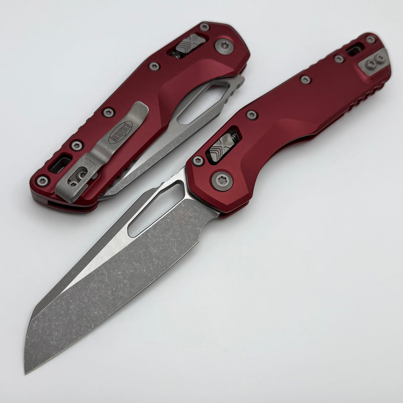 Microtech Knives MSI RAM LOK Merlot Aluminum & Apocalyptic M390MK 210-10APMR
