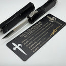 Marfione Custom Executive Scarab 2 Gen 3 Cracked Ice Chisel Tanto w/ Hefted Black Aluminum Handle