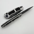 Heretic Knives Wraith Auto w/ Blizzard Handle & Battleworn Black MagnaCut H000-8A-BLZ