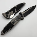 Microtech Socom Elite Auto Natural Clear Handles w/ S/E Black Partial Serrated 160A-2NC