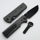 Chaves Knives N.T.A.K w/ Black Micarta & Black Drop Point Elmax - Blue Label