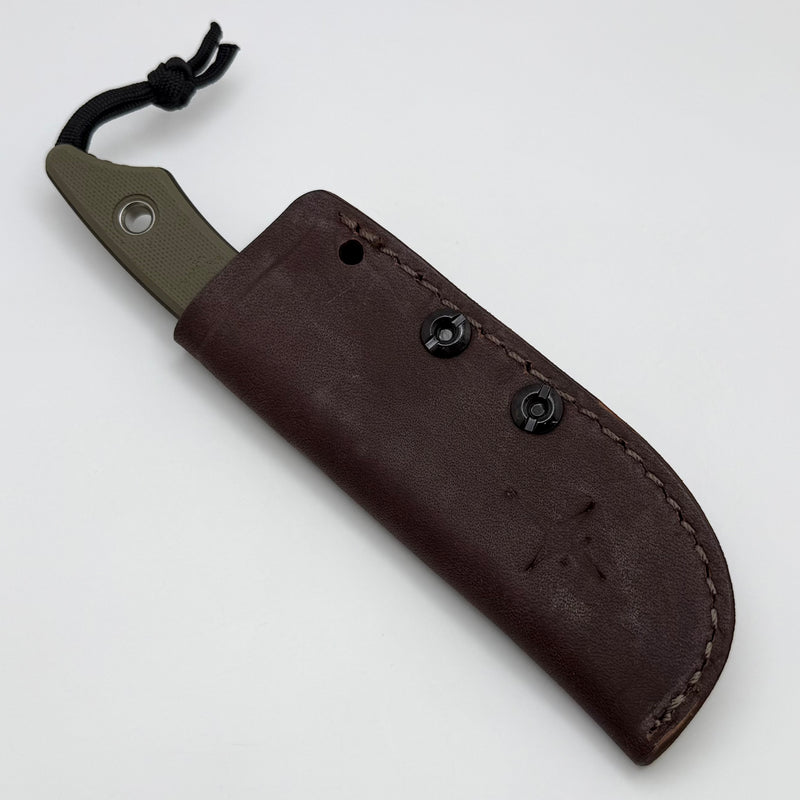 Heretic Kobold OD Green G-10 Handles w/ DLC Bowie MagnaCut Fixed Blade H065-6A-OD/G10