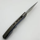 Custom Knife Factory Veksha HD Bronze Ti & Crystal Ti Handles w/ Damasteel
