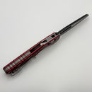 Microtech Knives MSI RAM LOK Merlot Aluminum Frag Handles & Two Tone Black M390MK 210-1FRMR