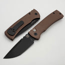 Chaves Pro-Tech Redencion 229 Auto w/ FDE Spiral Stipple Handle & Black Lip Pearl Button & Tanto S35VN