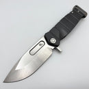 Medford Knife USMC Fighter Flipper Black Handles w/ Tumbled S45VN