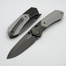 Remette RT Meteor Titanium Handles w/ Silver Carbon Fiber Inlays & DLC M390 RTPT-BD