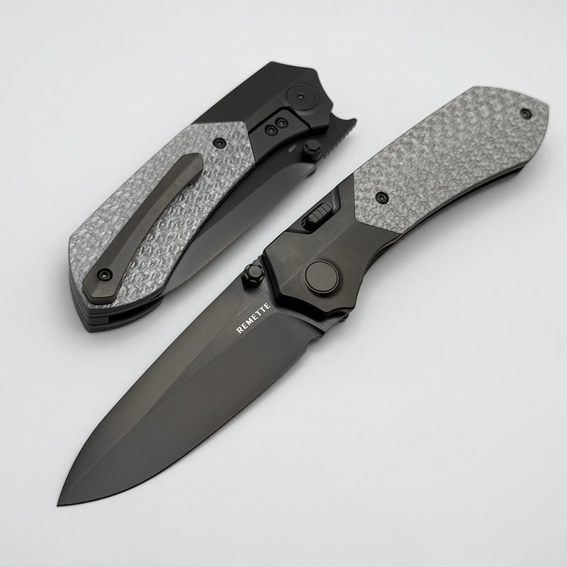 Remette RT Meteor Titanium Handles w/ Silver Carbon Fiber Inlays & DLC
