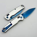 Kershaw Bel Air Raw Aluminum Handles w/ Blue MagnaCut 6105RAWBLU