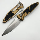 Microtech Socom Elite Auto Tan Handles w/ S/E Stonewash 160A-10TA