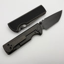 Chaves Knives N.T.A.K Titanium Integral Handle w/ Magnetic Knurled Ti Inlays & Tanto 3V