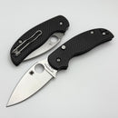 Spyderco Sage 6 w/ Peel Ply Carbon Fiber Scales w/ CPM-S90V Sprint Run C123CFBCLS90VP