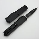 Microtech UTX-85 Gen IV w/ Black Handle & Double Full Serrated Tactical D/E M390MK 12324-D3T