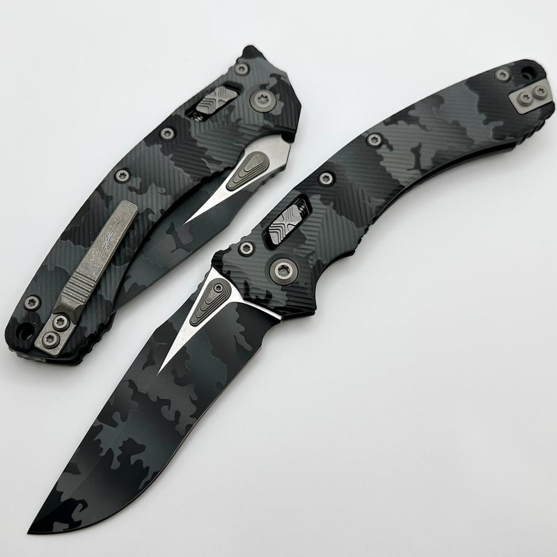 Microtech Amphibian RAM LOK Urban Camo Fluted Aluminum & M390MK 137RL-1FLUCS