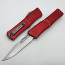 Microtech Knives Combat Troodon Gen III Stonewash Bowie w/ Red Handle 1146-10RD
