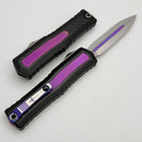 Marfione Custom Atreus w/ Mirror Polish D/E M390MK & Black Aluminum Handle w/ Carbon Fiber & Purple Haze Titanium Accents