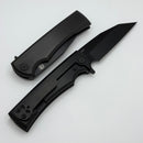 Chaves Knives Street Sangre Flipper Black PVD w/ Titanium Integral Handle & M390