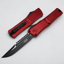 Microtech Knives Combat Troodon Gen III Black tactical Interceptor w/ Red Handle Signature Series 1217-1RDS