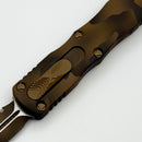 Microtech Dirac Coyote Camo w/ D/E Fully Serrated S/N 007 225-3CCS