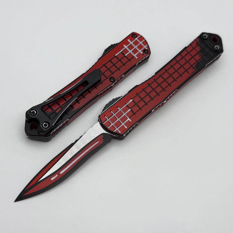Heretic Knives Manticore S Frag Cel Shade Red w/ Recurve Magnacut H025F-CS-RD