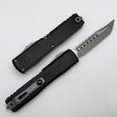 Microtech Ultratech ZBP Hellhound Apocalyptic w/ Black Handle Signature Series 1119-10APS