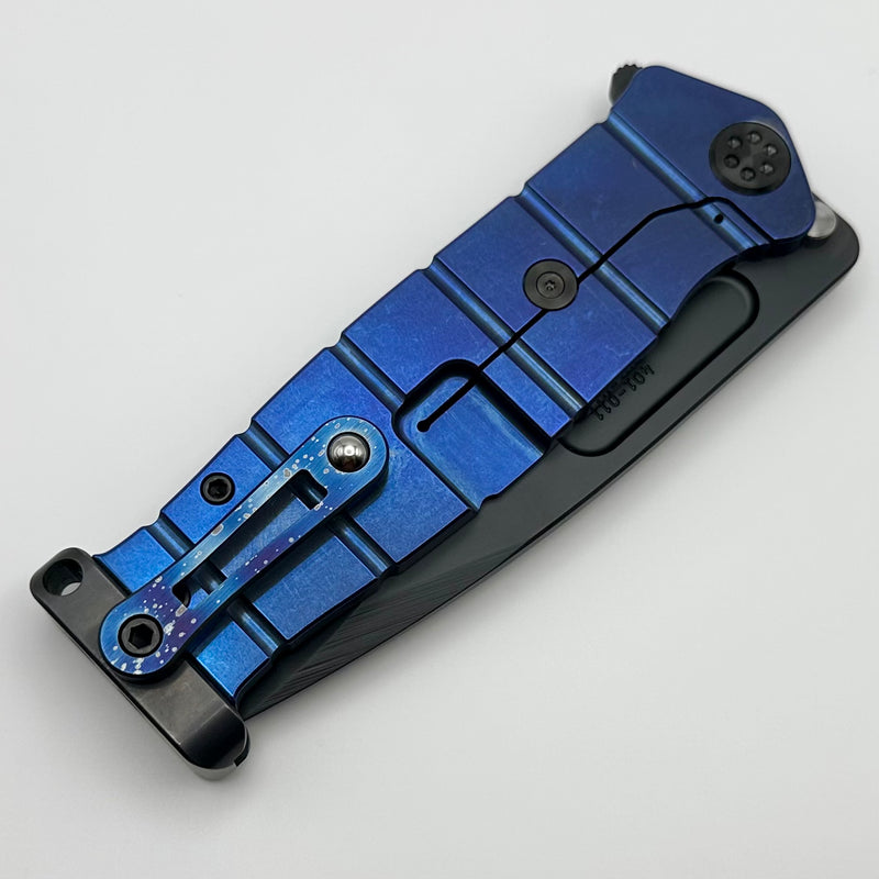 Medford Knife Fighter Flipper USMC Galaxy/Blue Handles w/ DLC Hardware & DLC S45VN