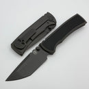 Chaves Knives Redencion 229 w/ Stonewash Titanium Integral Handle w/ Magnetic Knurled Ti Inlays & Tanto CPM-3V