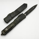 Microtech Ultratech Double Edge Full Serrated Olive Camo 122-3OCS
