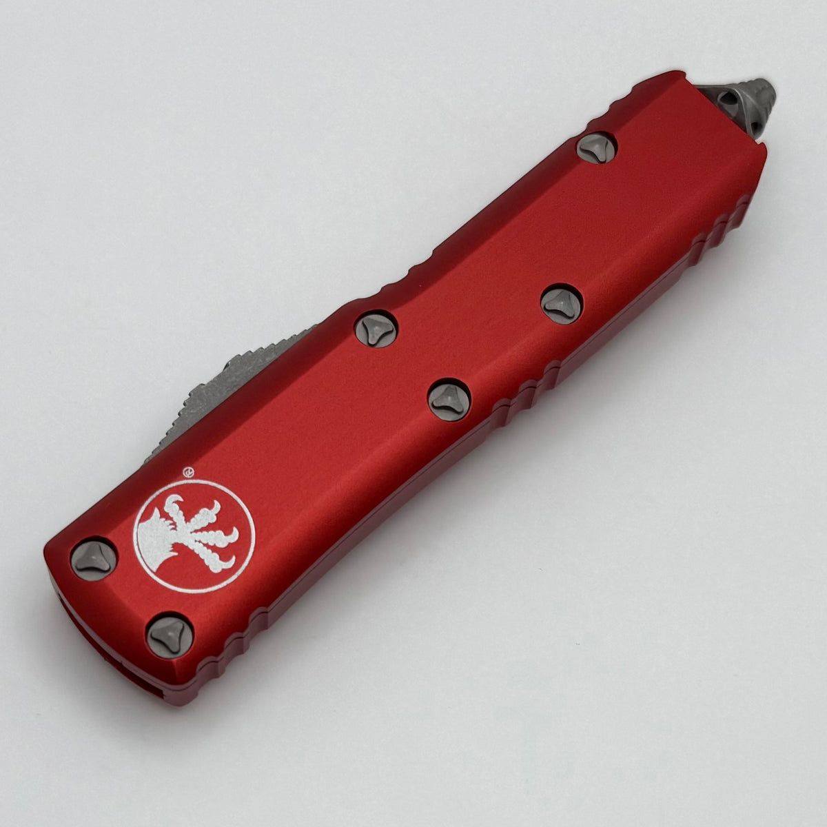 Microtech UTX-85 Double Edge Apocalyptic Standard & Red 232-10APRD