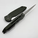 Pro-Tech TR-3 X1 Green “Fish Scale” Handle & Stonewash 154-CM TR-3 X1 SW Green