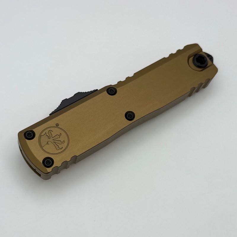 Microtech UTX-85 Gen IV w/ Tan Handle & Black D/E M390MK 12324-1TA