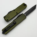 Microtech UTX-85 Gen IV w/ OD Green Handle & Black Partial Serrated T/E M390MK 12334-2OD