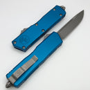 Microtech Scarab 2 Gen 3 Executive w/ Blue Handles & S/E Apocalyptic M390MK 1176-10APBL