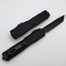 Microtech Ultratech ZBP T/E Full Serrated DLC Shadow Signature Series 1123-3DLCTSH