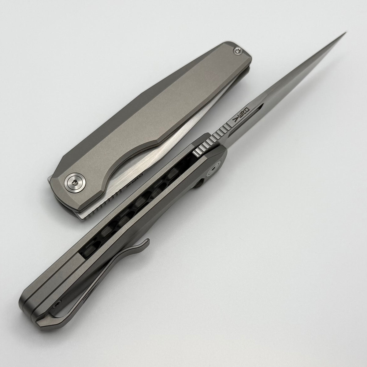 Vero Engineering Lux Mini w/ Bead Blast Titanium Handles & Hand Satin