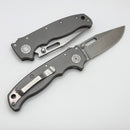 Demko AD20.5 3V Clip Point & Smooth Titanium