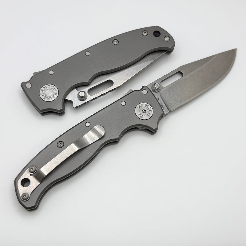 Demko AD20.5 3V Clip Point & Smooth Titanium