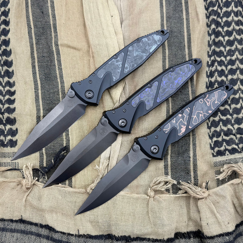 3 Piece Set Microtech Socom Elite M/A DLC Spike Grind Signature Series NCB Exclusives S/N 004