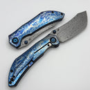Kansept Knives Tipper Lightning Strike Titanium Handles w/ Damascus K1079A3