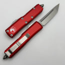 Microtech UTX-85 Tanto Stonewash Standard & Red 233-10RD