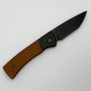 Chaves Knives Slip Joint Dirty Steve w/ Tanto M390 & Titanium Handles w/ Micarta Ti Inlays - 50 Series