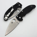Spyderco Manix 2 Black G10 Handles & Stonewash MagnaMax C101GP2